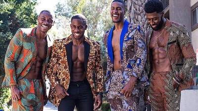 Men in African print