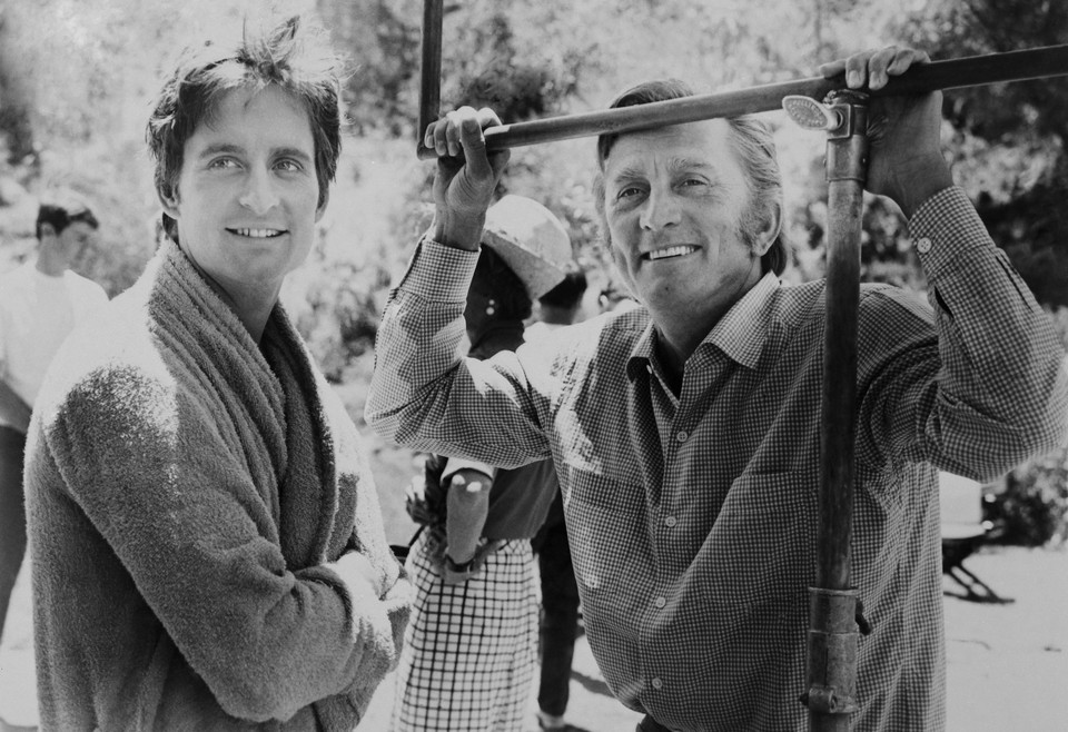 Kirk Douglas i Michael Douglas 