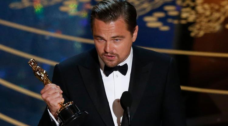 Leonardo DiCaprio, mikor megnyerte az Oscar-díjat