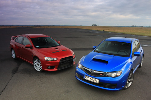 Subaru Impreza WRX STI kontra Mitsubishi Lancer EVO X - Szybkie, ale czy wściekłe?