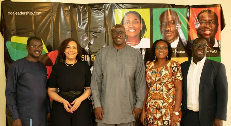 From left to right - Samuel Ayim, Catherine Engmann, Modupe S Taylor-Pearce, Doris Ahiati and Dr Yaw Perbi of BCA Leadership 