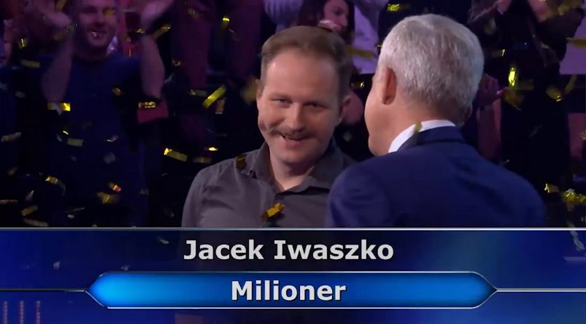 "Milionerzy". Jacek Iwaszko wygrał milion złotych