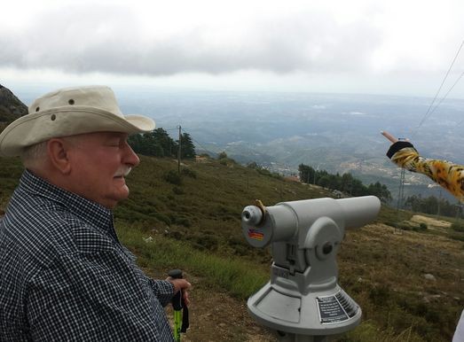 Lech Wałęsa na wakacjach w Portugalii