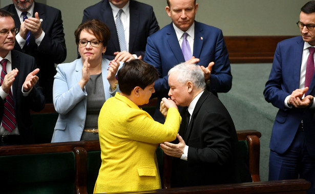 Przemawiał Kaczyński, Szydło dostała owację, a Morawiecki nie zabrał głosu