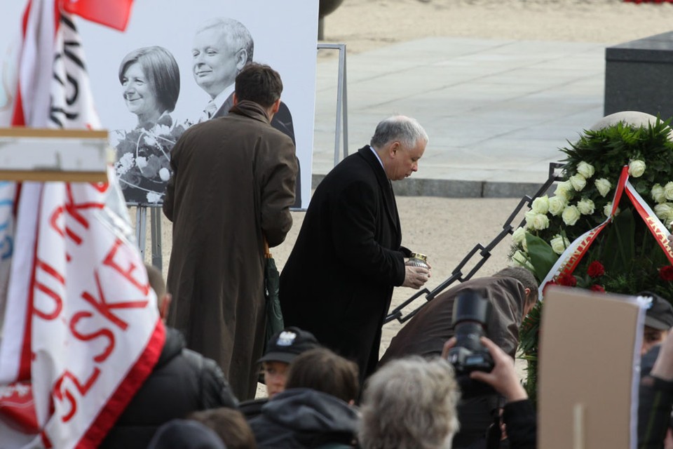 Jarosław Kaczyński przed Pałacem Prezydenckim, fot. Iza Procyk-Lewandowska