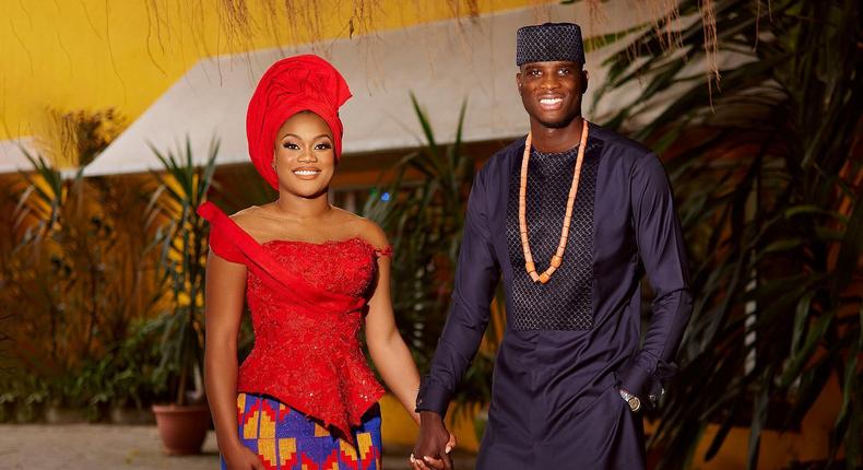 Paul Onuachu and Tracy reveal wedding date in Lagos and Accra [Photos]