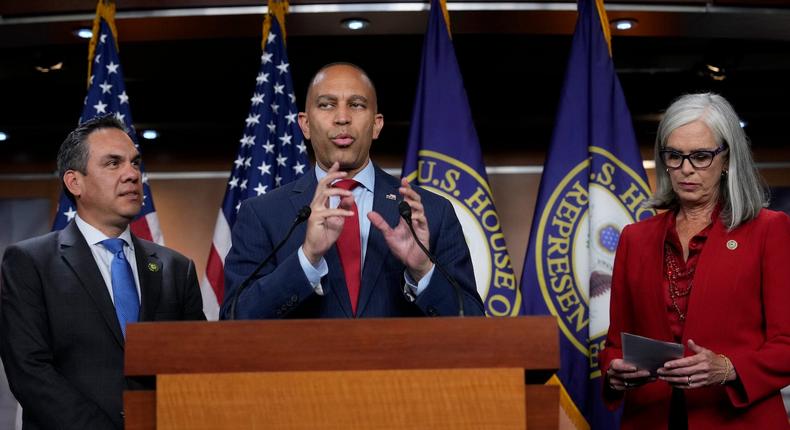 House Democratic leadership lead most of their caucus in voting against a standalone Israel aid bill for the 2nd time in recent months on Tuesday.Drew Angerer/Getty Images