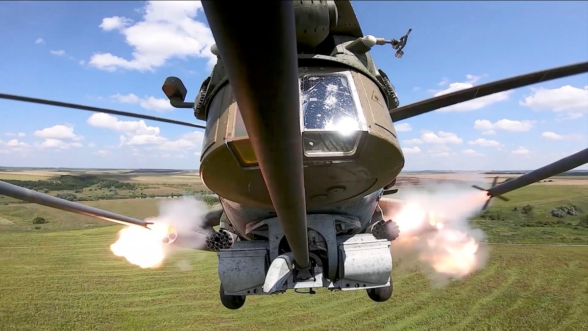 Rosyjski śmigłowiec bojowy