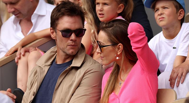 Tom Brady was a guest of Novak Djokovic and sat with Jelena Djokovic at the French Open.Clive Brunskill/Getty Images