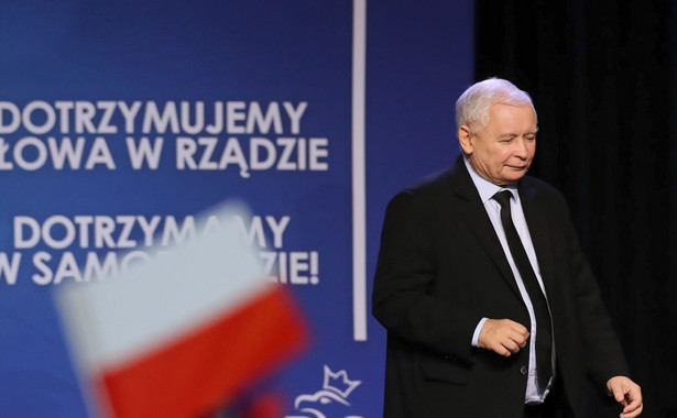 Kaczyński w Nowym Sączu odpowiada na okrzyki: Zawsze cieszę się, kiedy jestem nazywany dyktatorem