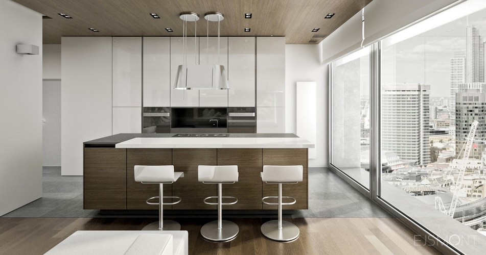 Nowoczesny apartament dla singla - projekt Ejsmont