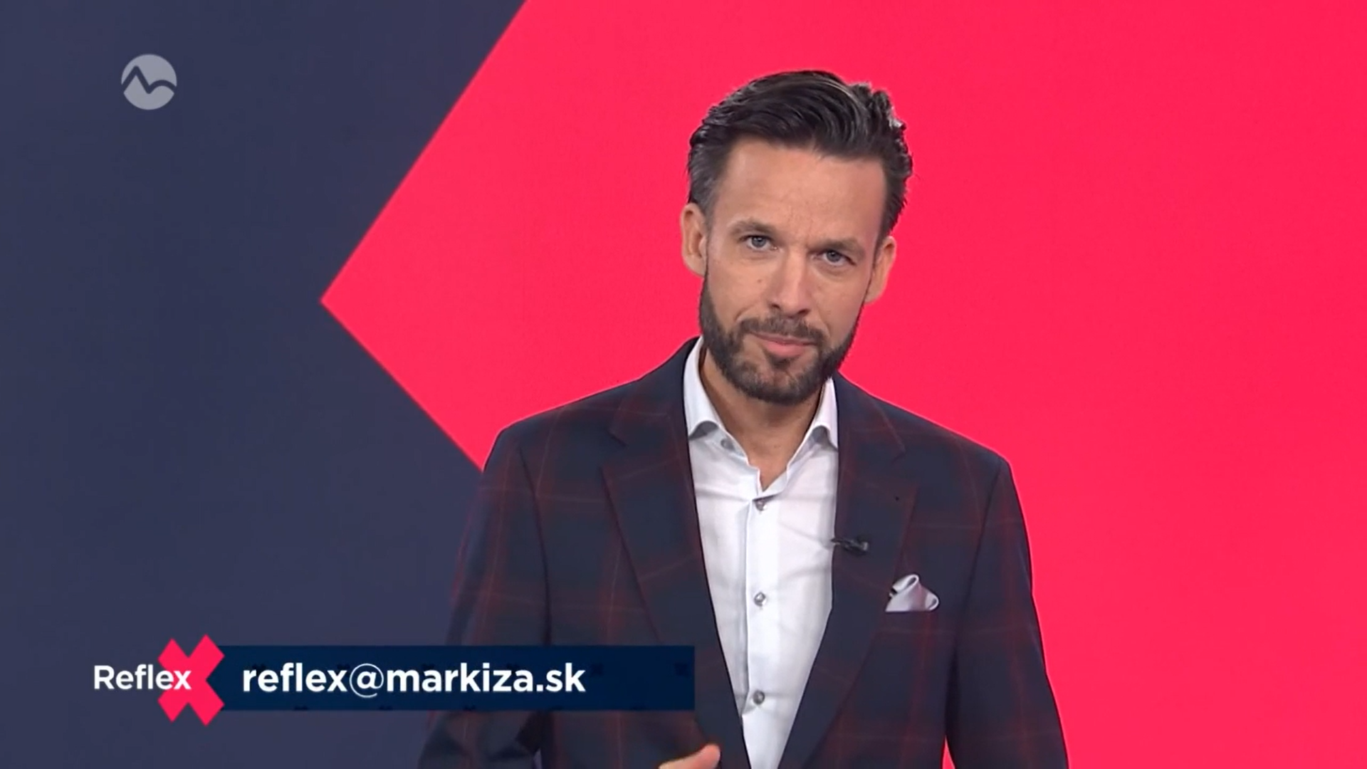 Moderátor Roman Juraško v Reflexe.