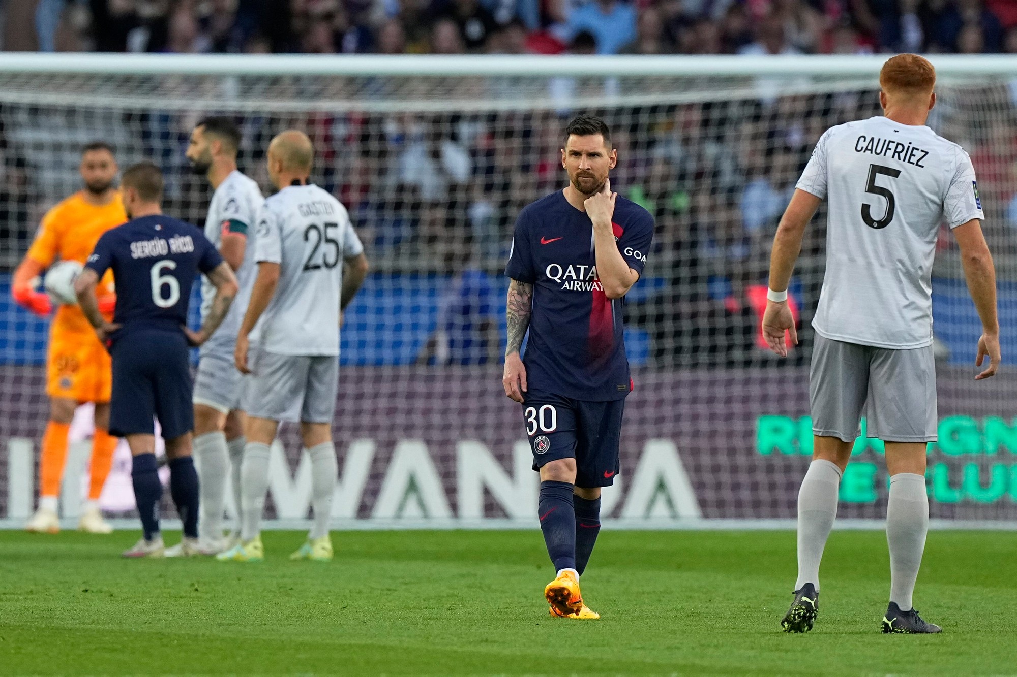 Lionel Messi v drese PSG.