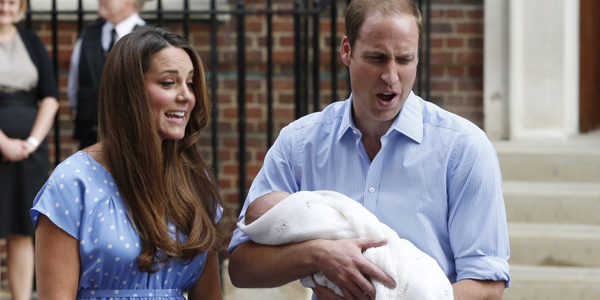 Kate, William i dziecko.