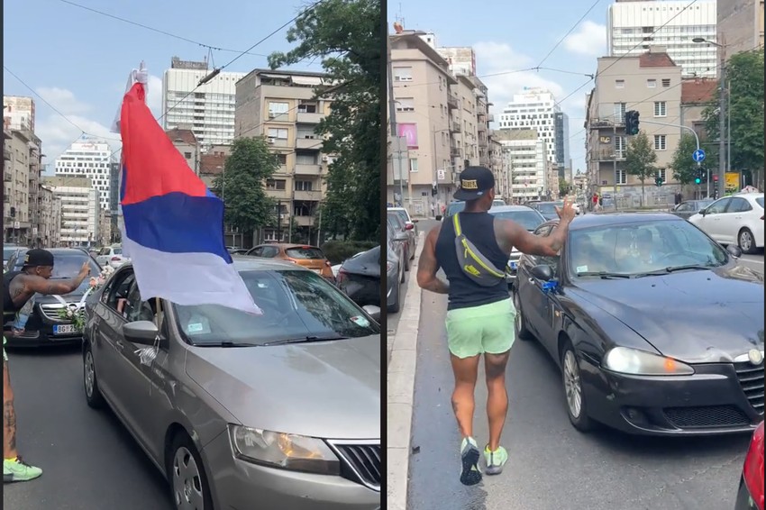 Amerikanac sreo svadbenu povorku