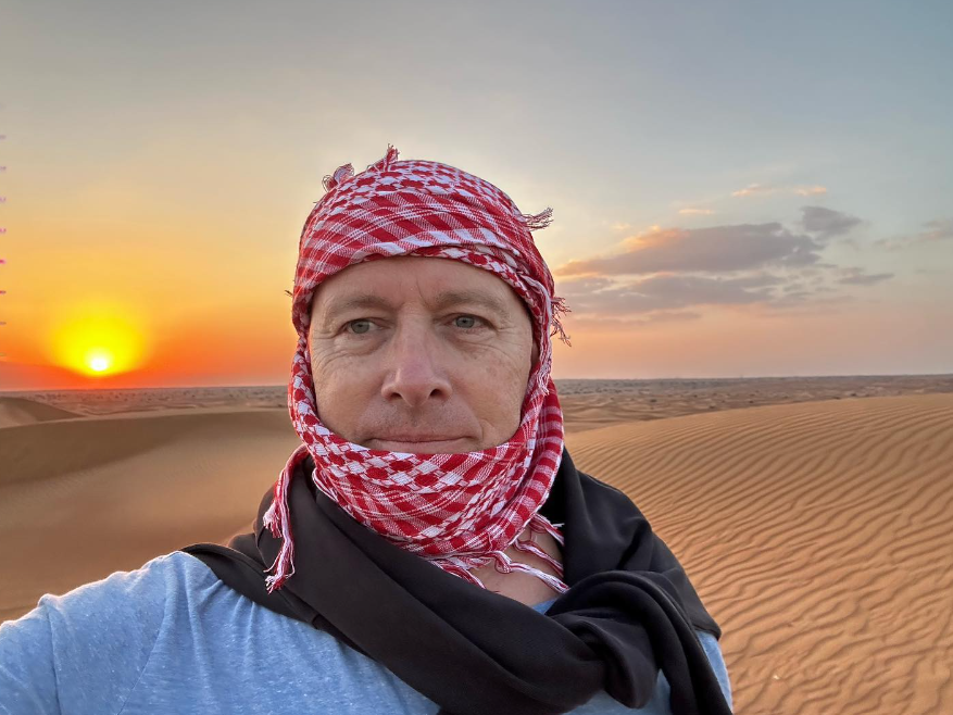 Kollár na púšti v Dubaji.