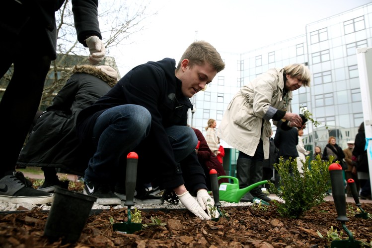 'Ogród Pompego' otwarto na terenie Warszawskiego Uniwersytetu Medycznego
