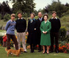 Elżbieta II i książę Filip z dziećmi: Edwardem, Karolem, Anną i Andrzejem