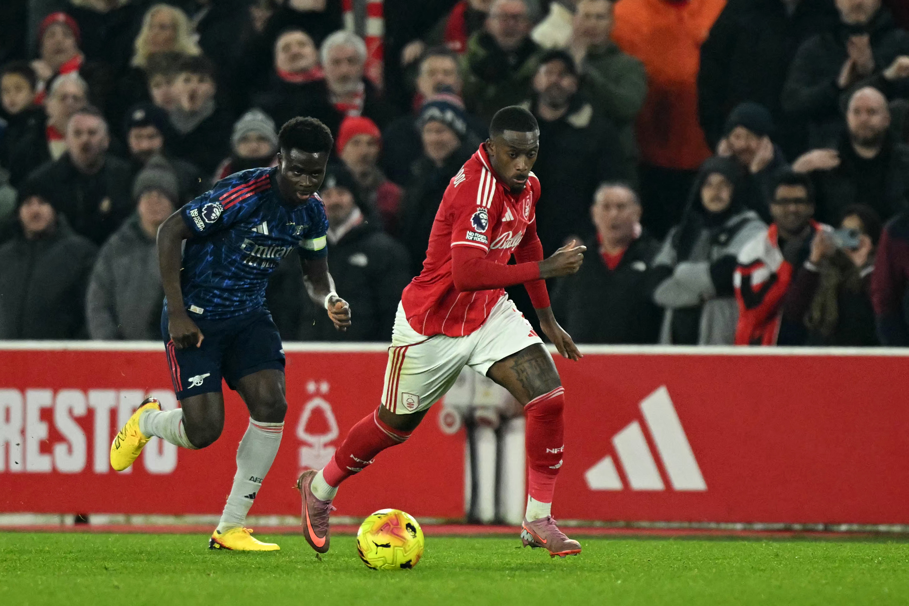 Saka benched with injury concern as Arsenal held to 0-0 draw at Forest