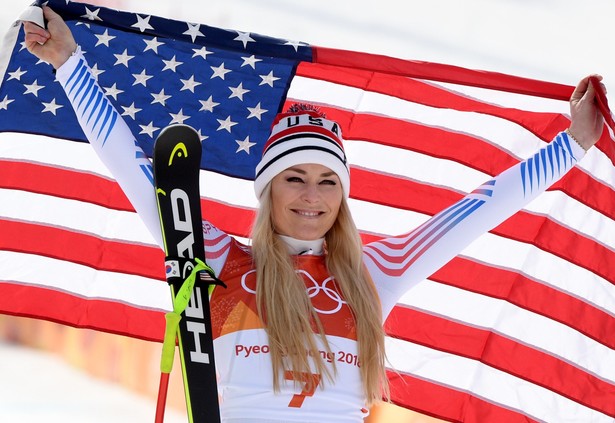 Lindsey Vonn rozsypała w Pjongczang prochy dziadka, który walczył w Korei