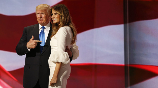 Donald Trump z żoną