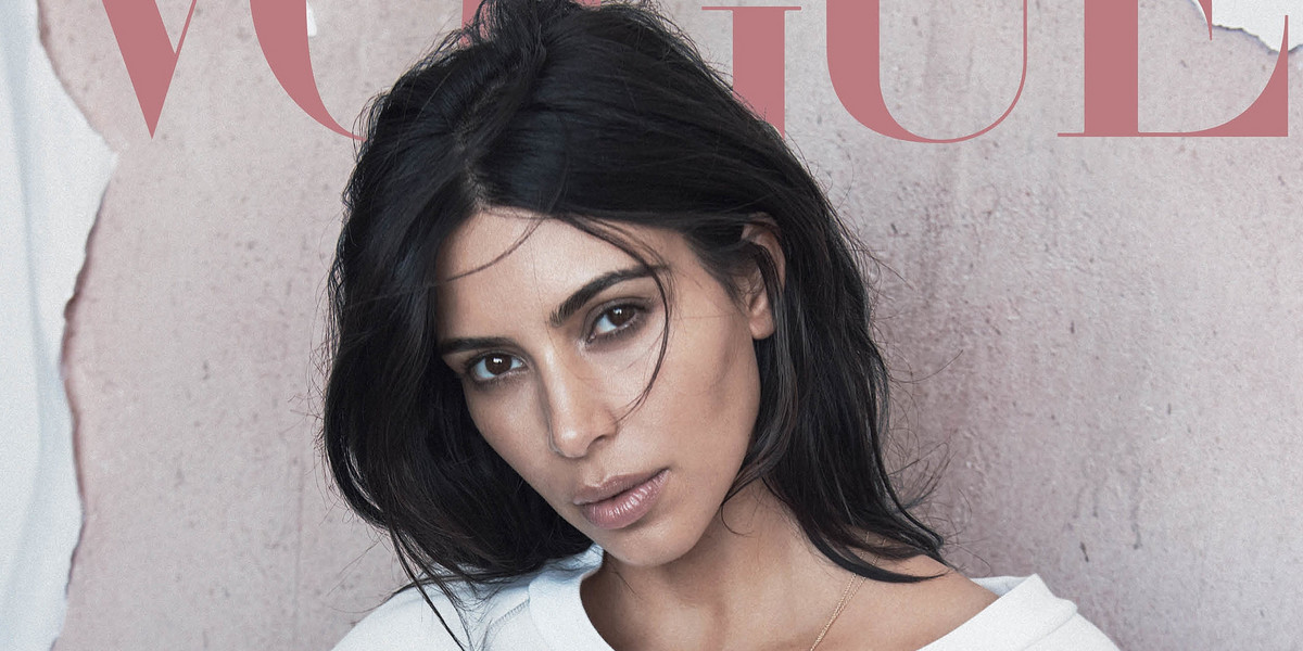 Kim Kardashian została wyszczuplona na okładce australijskiego „Vogue'a"