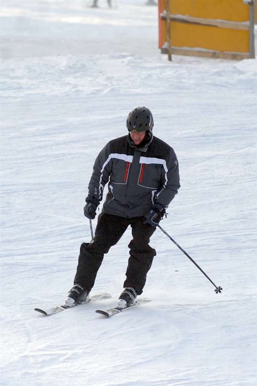 Bronisław Komorowski, prezydent, narty