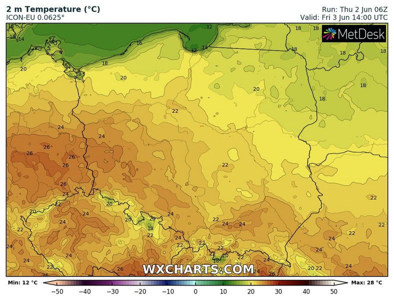 Temperatura na południowym zachodzie wzrośnie nawet do 25 st. C