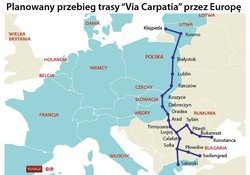 Adamczyk: Trwają starania, żeby wpisać drogę Via Carpatia do sieci bazowej TEN-T