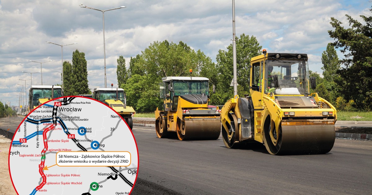 Coraz bliżej do Czech. GDDKiA dopina realizację S8 na południe od Wrocławia [MAPA]