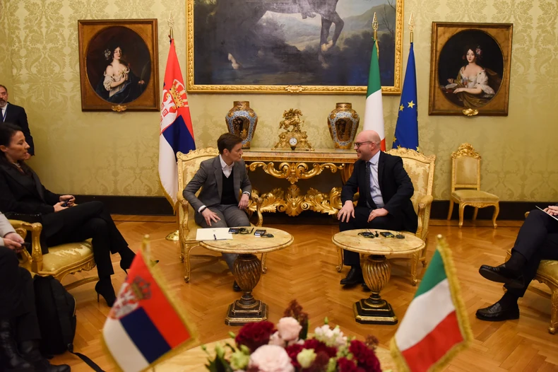 Ana Brnabić i Lorenco Fontana