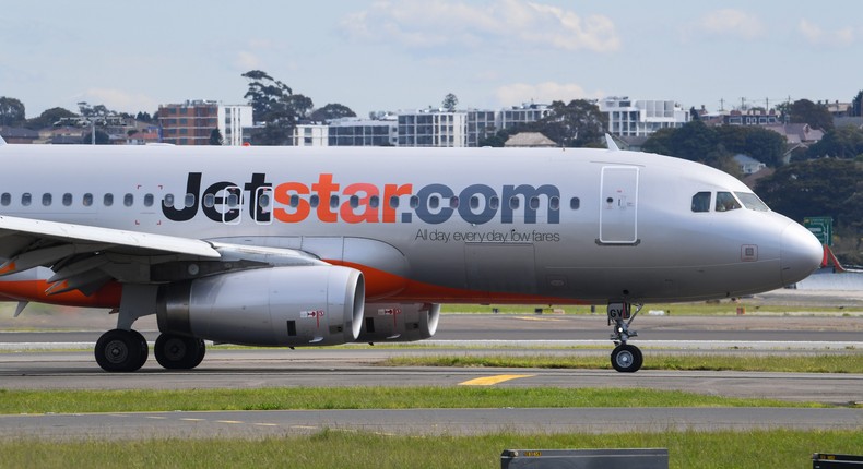 A Jetstar Airbus A320.James D. Morgan/Getty Images