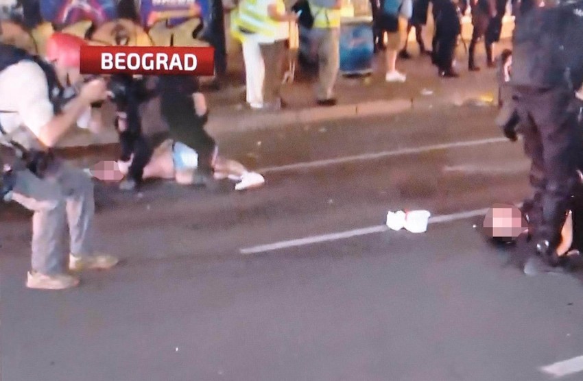Beograd protest studenti vidovdan incident