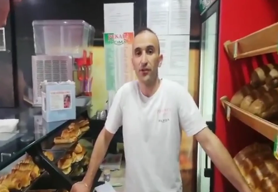 Đura, vlasnik pekare "Roma", izvinjava se zbog pokazivanja simbola Velike Albanije