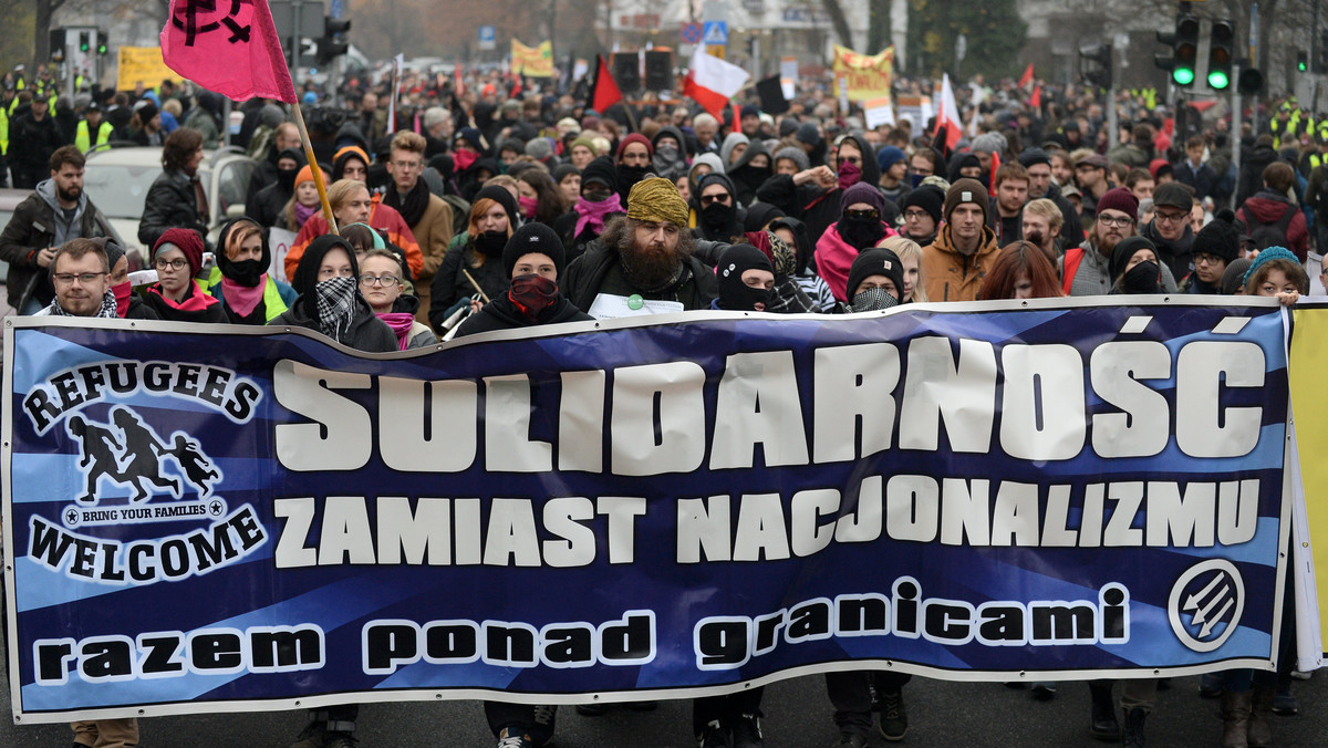 Warszawa: dziś przez miasto przeszła manifestacja pod hasłem "Solidarność zamiast nacjonalizmu"