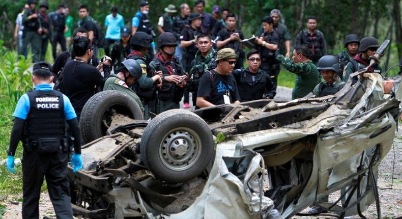 Bomb kills three Thai police officers in southern ambush