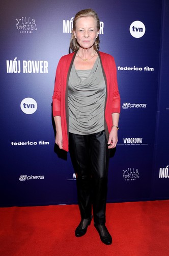 Anna Nehrebecka na premierze filmu 'Mój rower'