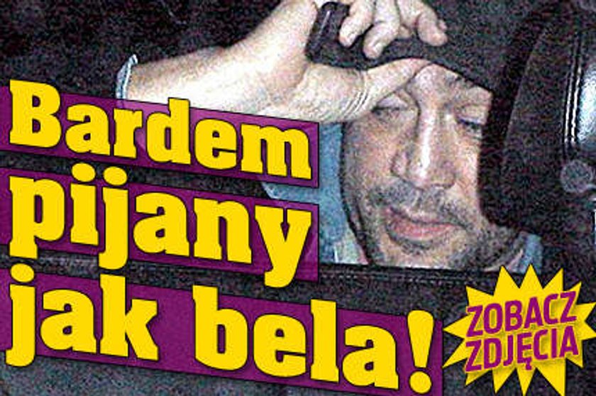 Bardem pijany jak bela! Zobacz