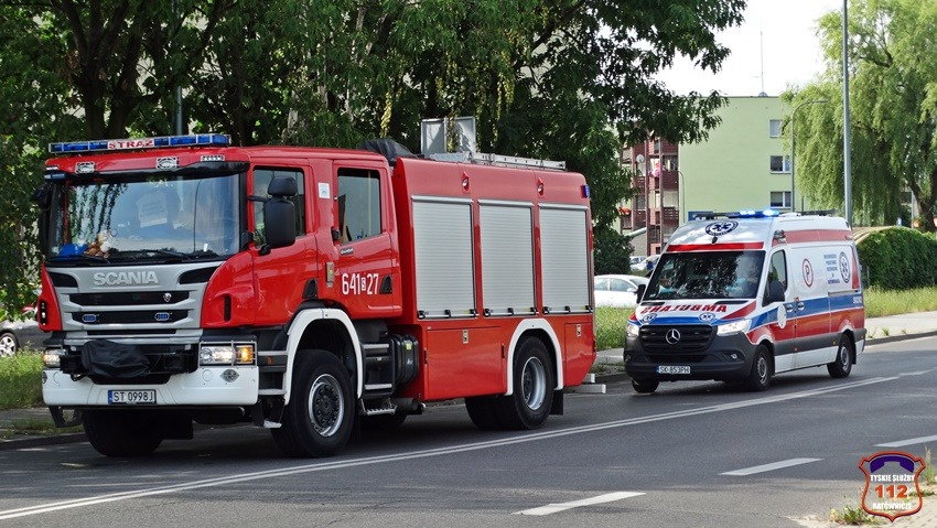 Potrącenie rowerzystki na przejściu dla pieszych - 28.06.2022 - autor: 112tychy.pl