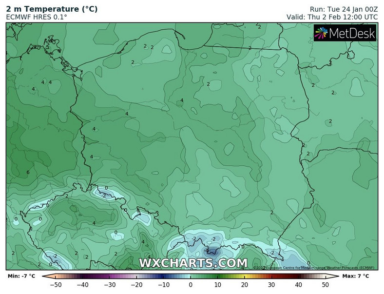 Temperatura będzie stosunkowo wysoka