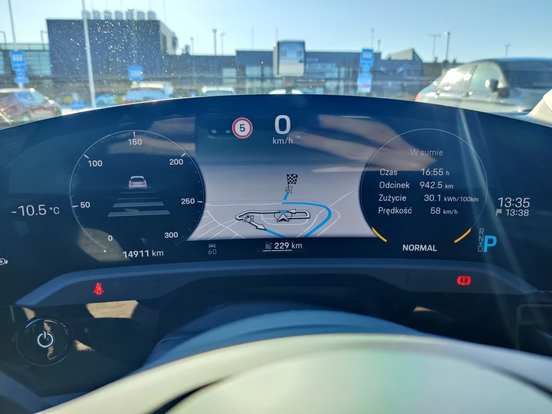 Wyniki pomiarów jazdy autem elektrycznym w Finlandii
