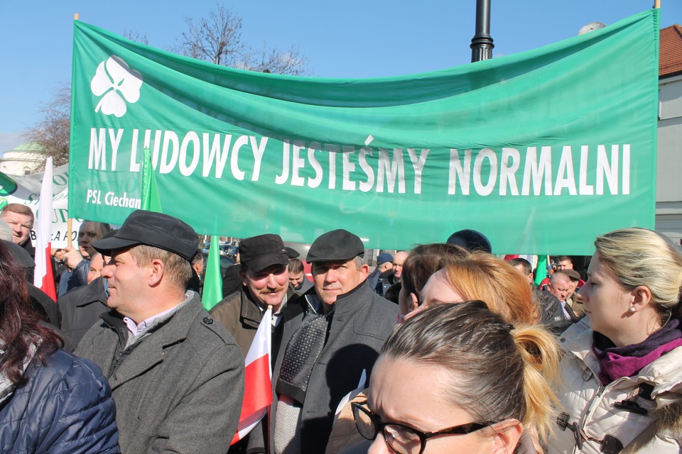 Protest rolników w Warszawie