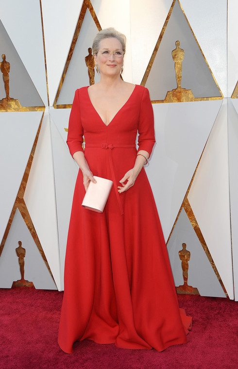 Meryl Streep w 2018 r. podczas gali rozdania Oscarów