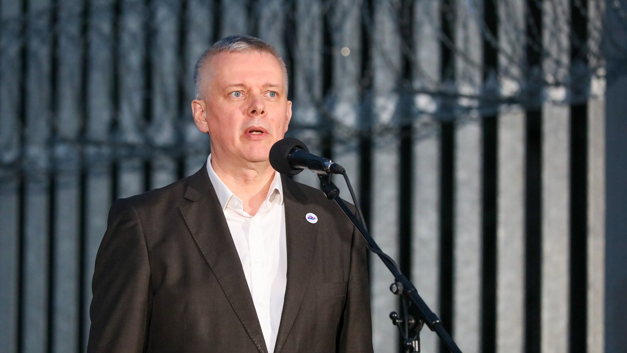 Konferencja prasowa szefa MSWiA Tomasza Siemoniaka