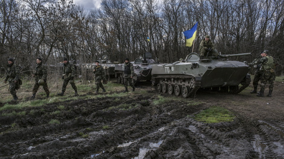 Ukraiński oddział zbiera się w okolicach Iziumia