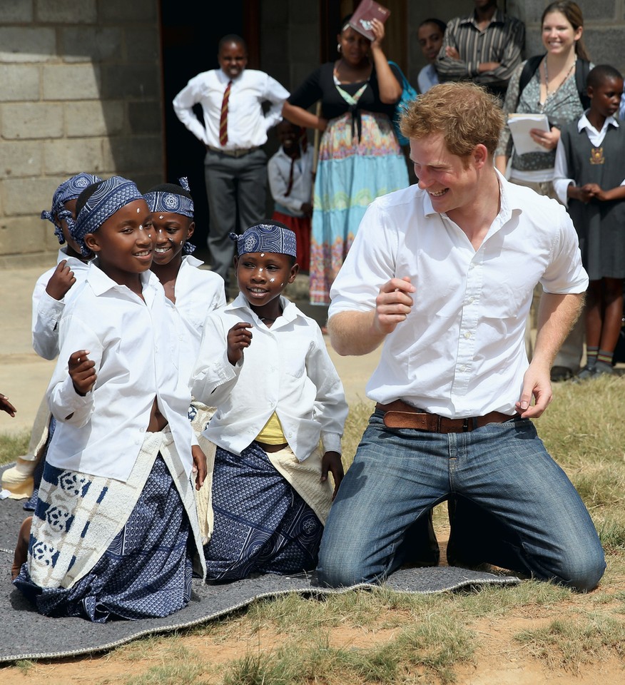 Książe Harry odwiedził dzieci w Lesotho