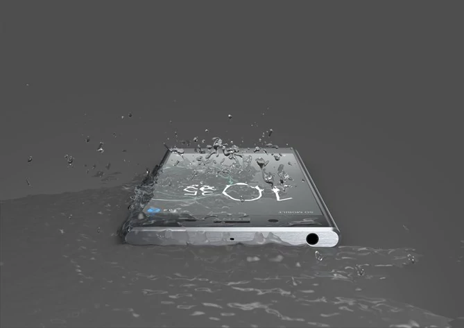Sony Xperia XZ Premium jest naturalnie wodoodporna.