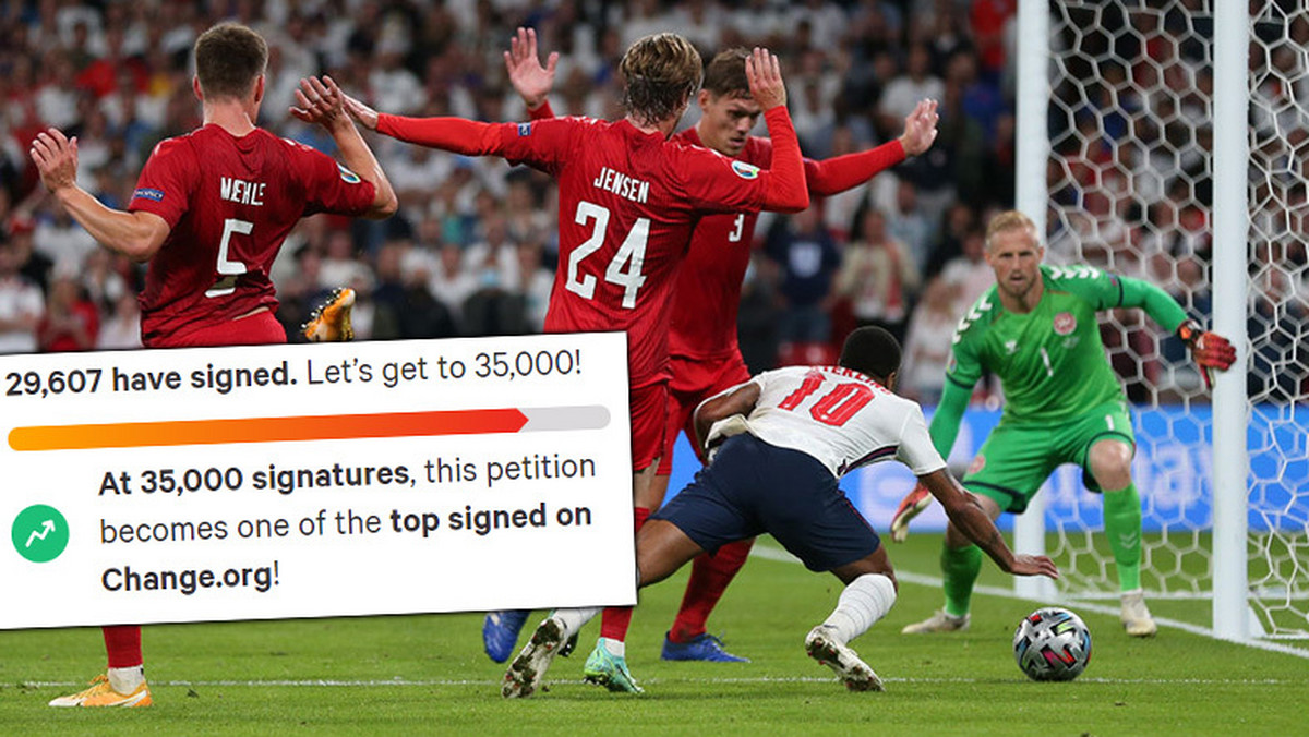 Mecz Anglia - Dania zostanie powtórzony? Jest specjalna petycja. Euro 2020