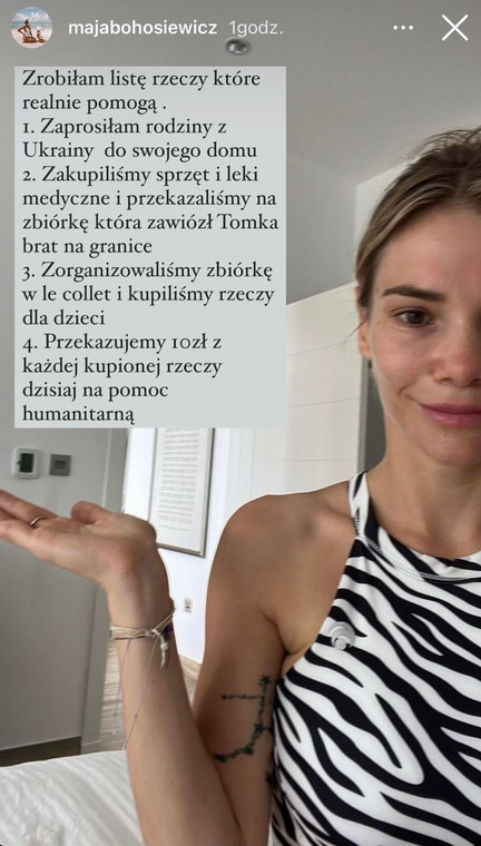 Maja Bohosiewicz na Instagramie