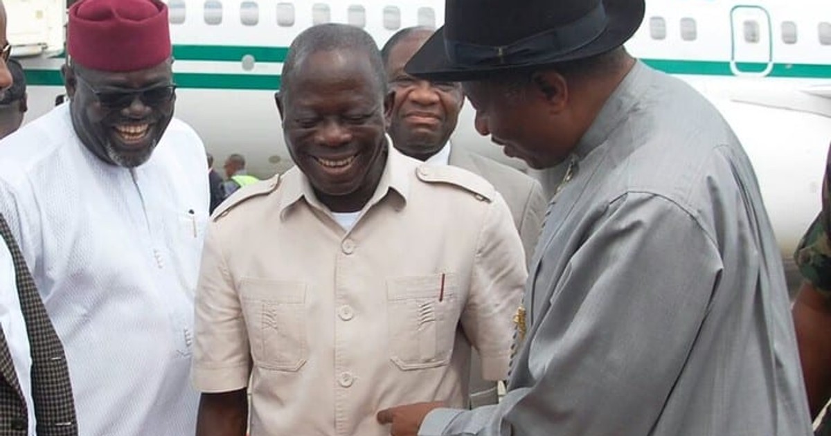 You're an example of a good leader - Oshiomhole praises Jonathan - Vimarsana News